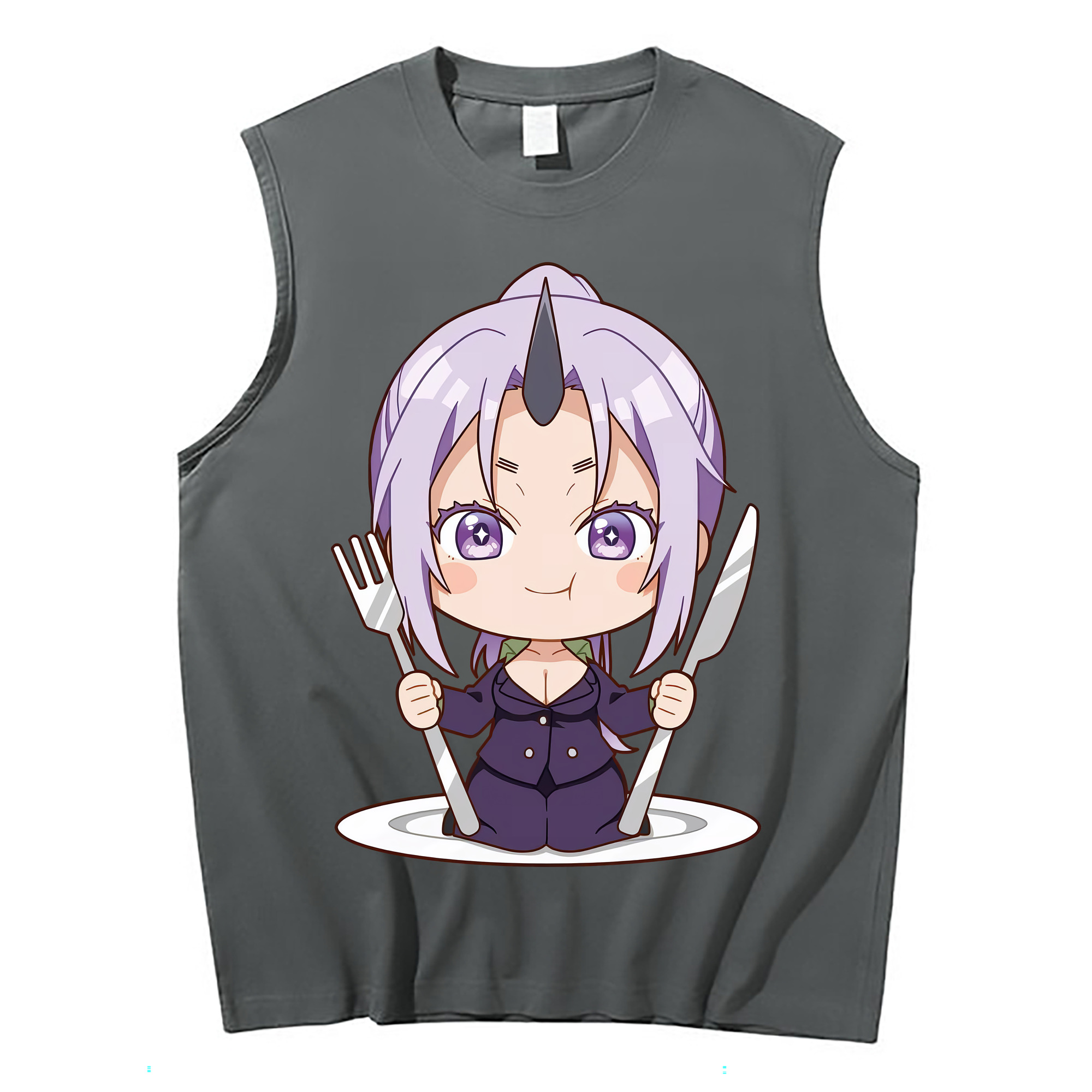 （画像用） 転スラ Regarding Reincarnated to Slime コットン100％タンクトップ（フロントプリント）